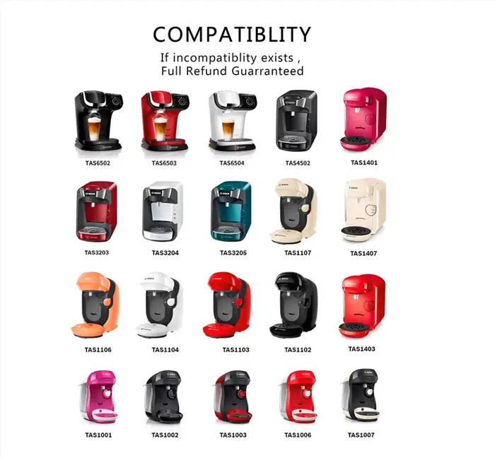 ICafilas pour BOSCH-s Machine Tassimo dosettes réutilisables filtres à capsules de café tasse à caps