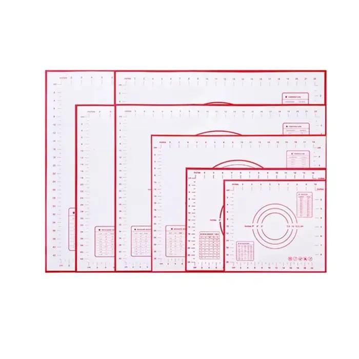 Tapis de cuisson en Silicone surdimensionné 80/70/60cm, tapis de pâtisserie roulant, pétrissage, crê