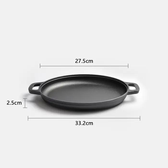 Poêle légère en fonte antiadhésive multi-usage pour poêle, induction, four et plaque chauffante de c