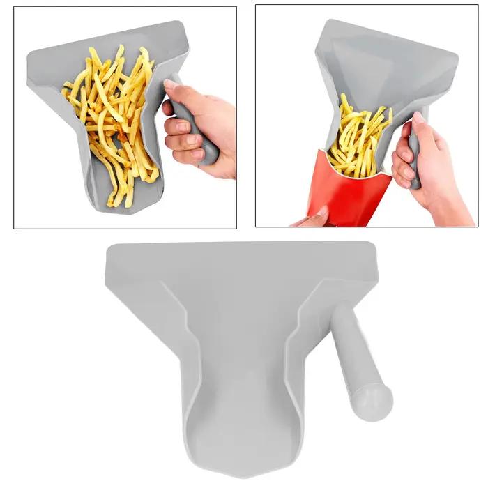 Pelle à frites de qualité alimentaire, antidérapante, poignée droite, spatule à frites, pelle à frit
