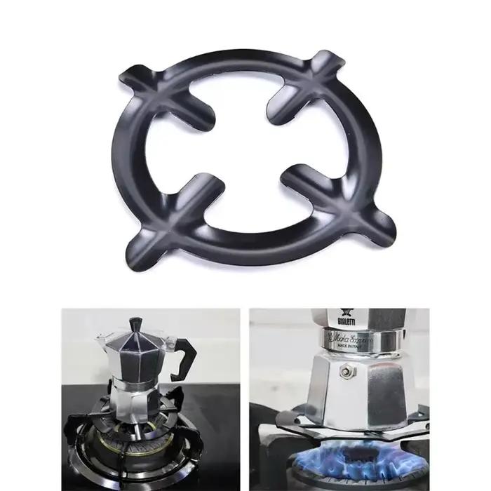 Anneau de cuisinière à gaz en fonte, réducteur de Pot, grilles durables, résistantes à la chaleur, support de Pot à café Moka, plaque de cuisson pour cuisinière, 1 pièce/2 pièces