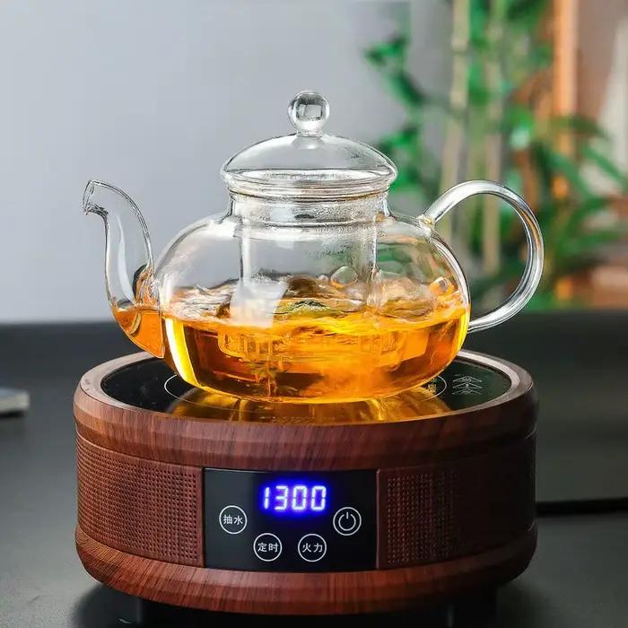 Théière en verre transparent de 400/600/1000ml