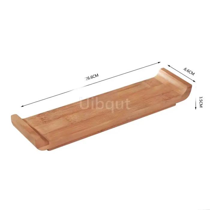 Planche à Sushi en bambou, assiette de bateau, plate-forme rectangulaire, bassin Sashimi, vaisselle de Cuisine japonaise et coréenne, plateau d'assiette de service