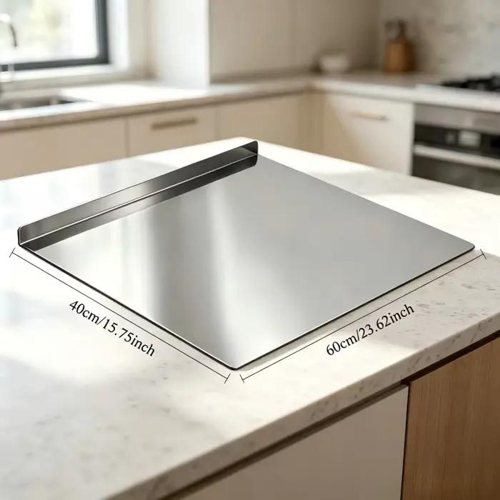 Grande planche à découper pour chef, planche à découper professionnelle double face en acier inoxydable robuste, adaptée pour couper la viande, les légumes, le pain, facile à ranger, thème Halloween,