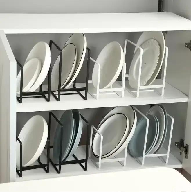 1pc armoire de cuisine plaque de rangement comptoir étagère à vaisselle tiroir assiette à dîner cloison égouttoir couches support de rangement accessoires