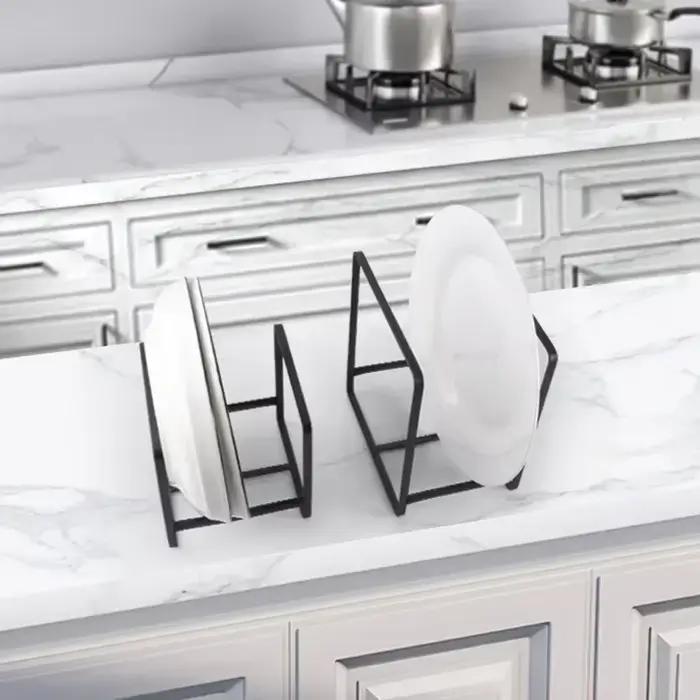 1pc armoire de cuisine plaque de rangement comptoir étagère à vaisselle tiroir assiette à dîner cloison égouttoir couches support de rangement accessoires