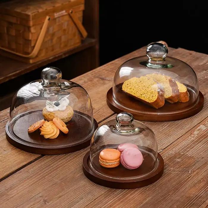Présentoir à gâteaux, assiette à fruits avec couvercle