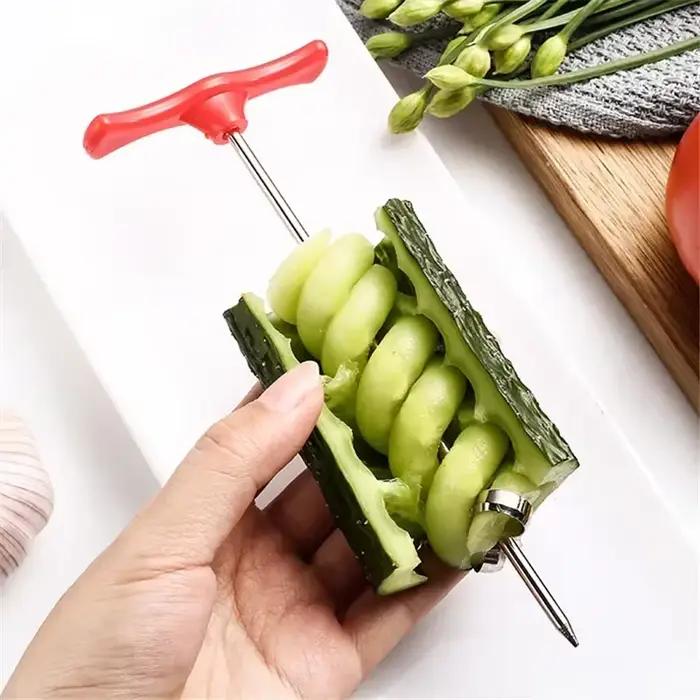 Coupe-légumes trancheuse en spirale pomme de terre carotte concombre salade hachoir facile