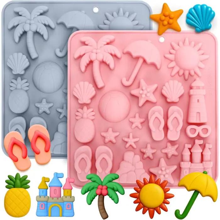Moules en Silicone pour chocolat de plage en coquillage