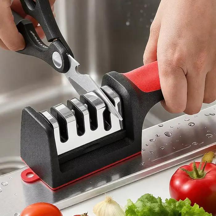 Aiguiseur de couteaux à 4 étapes