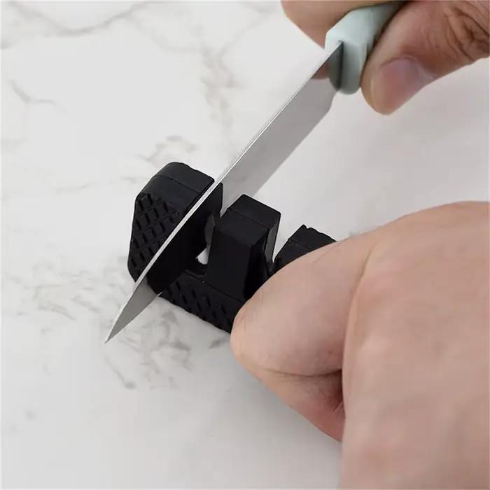 Mini affûteur de couteaux portable multifonction en céramique et carbure