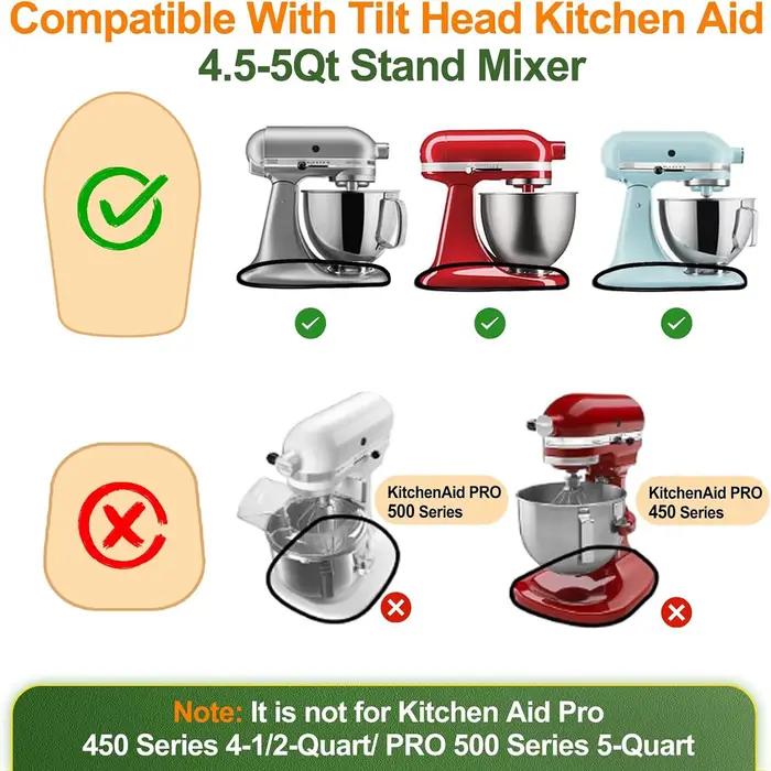 Curseur de mélangeur en bambou pour batteur sur socle à tête inclinable KitchenAid 4.5-5 Qt