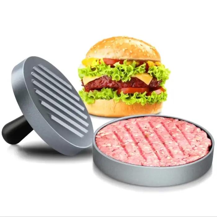 Presse à hamburgers ronde en alliage d'aluminium de haute qualité - Machine à préparer