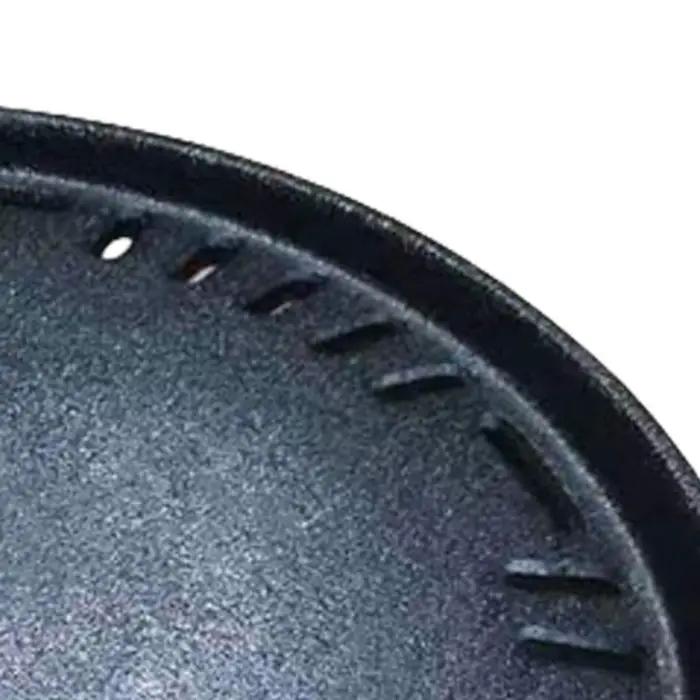 Plaque barbecue perforée en fer conception coréenne casserole multipurposée Rétention chaleur D2rd