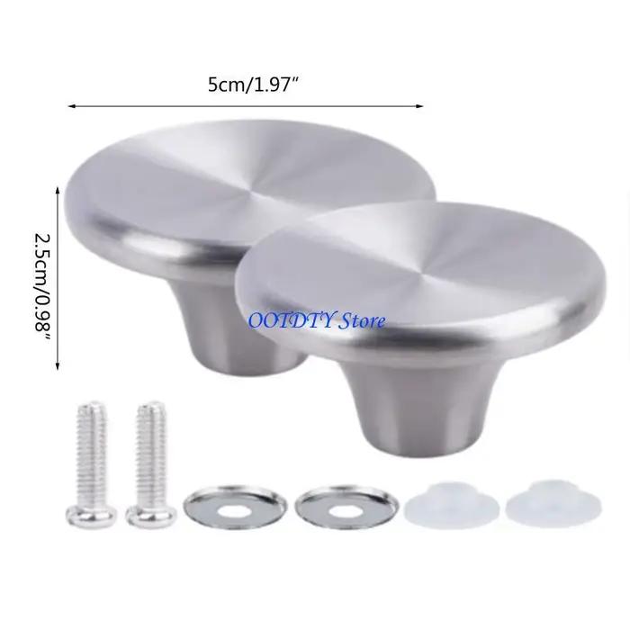Boutons de couvercle en acier inoxydable gris clair et vert clair pour cocottes four hollandais durables et résistants à la chaleur pour cuisine professionnelle et amateur