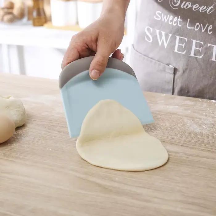 Grattoir à pâte bol grattoir pain crème gâteau Pizza Cutter banc grattoir coupe-pâte bricolage cuisson cuisine outils de cuisine avec échelle