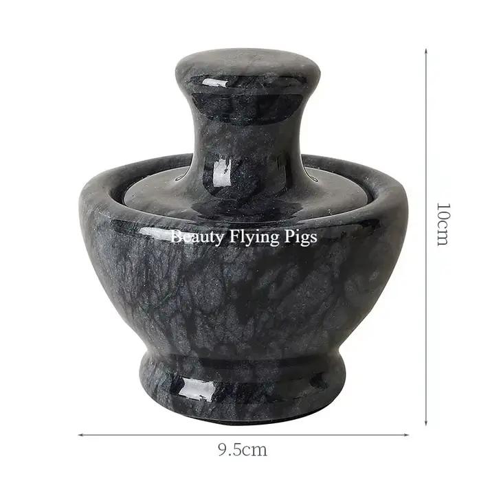 Pounder d'ail en marbre naturel de luxe léger pour la maison, broyeur manuel créatif, pot de purée de poudre de poivre, ustensiles de Bar de cuisine 1 pièce
