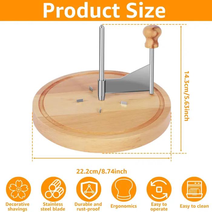 Outil pour fromage en bois de haute qualité coupe-fromage rasoir à fromage râpe à beurre broyeur de fromage au chocolat pour la cuisine occasions spéciales