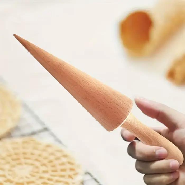 Moule à cône de crème glacée en bois