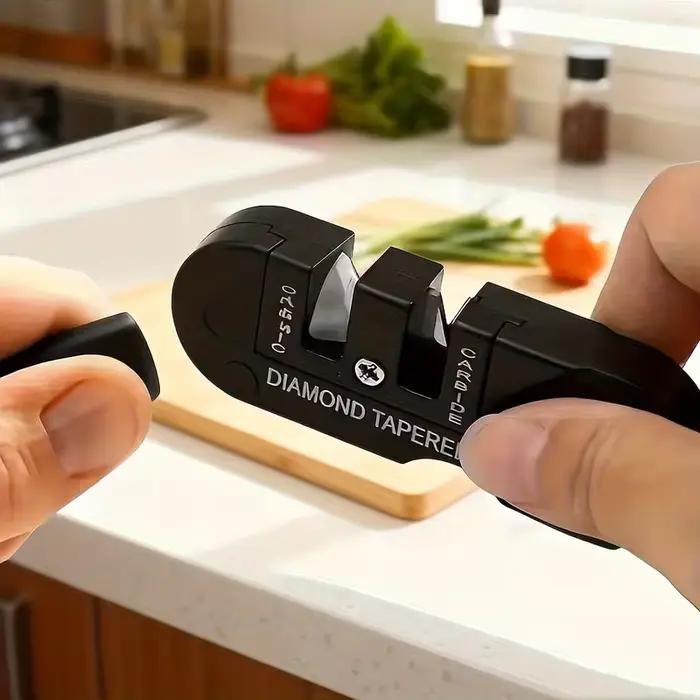 Aiguiseur de couteaux portable quatre en un (avec tige conique en diamant)