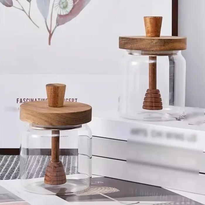 Pot de miel en verre à haute teneur en borosilicate