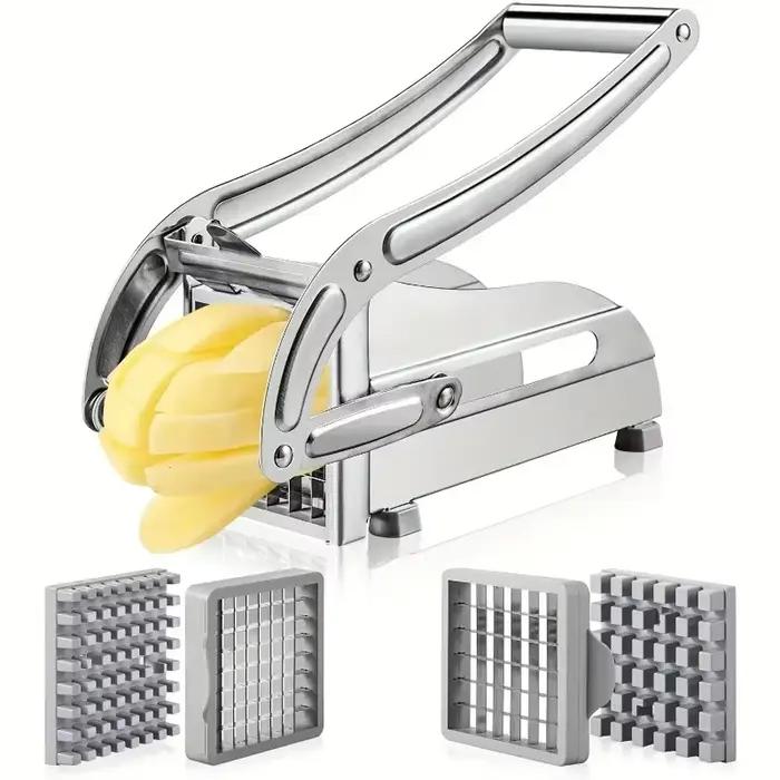 Machine de découpe de pommes de terre multifonction en acier inoxydable