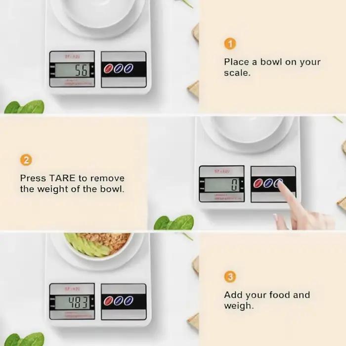 Balance de cuisine numérique capacité 22 lb/10 kg