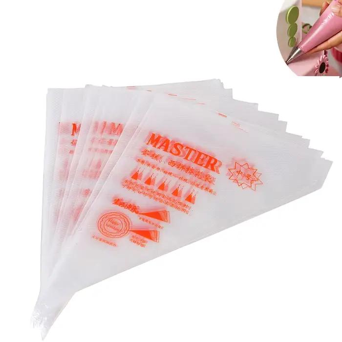 100 pièces ensemble S/M/L sacs à pâtisserie jetables pour la décoration de gâteaux crème passepoil outils de cuisson