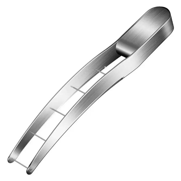 Outils de cuisine en acier inoxydable 304, coupe-fruits manuel pour pastèque, trancheuse à cubes et 6 fourchettes à fruits en acier inoxydable à deux dents