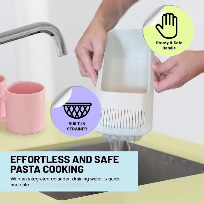 Boîte à pâtes en plastique réutilisable