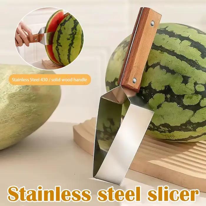 Coupe-pastèque réutilisable, outils de découpe triangulaires pour pastèque, outil de découpe de fruits à économie d'effort, accessoires de cuisine