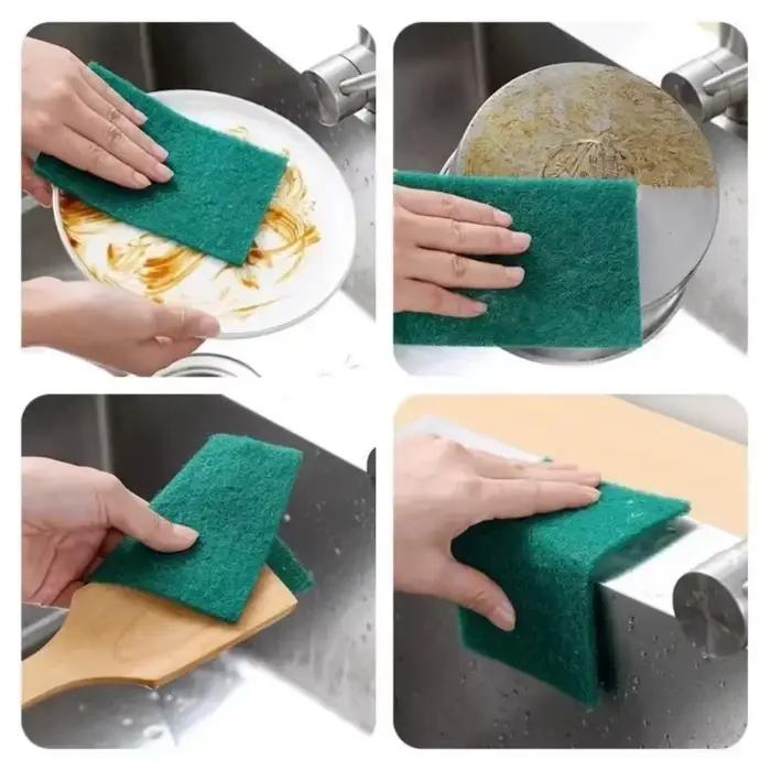 Lot de 5/10/20/30 Tampons de Nettoyage Multi-usages Réutilisables pour Cuisine, Élimination de l'Huile, Lavage de Vaisselle et Casseroles, Anti-rayures