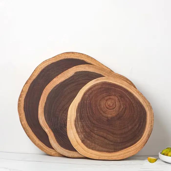 Planche à découper auxiliaire en bois naturel