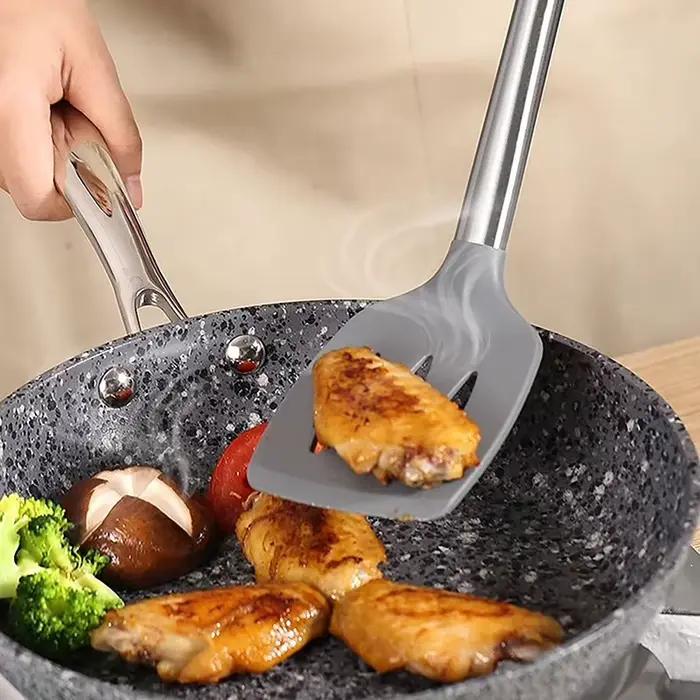 Ensemble d'ustensiles de cuisine en silicone antiadhésif