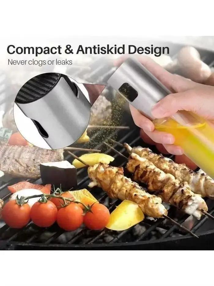 Pulvérisateur d'huile en verre pour cuisine bambou respectueux de l'environnement pour salade barbecue cuisine pâtisserie bouteille de vinaigre