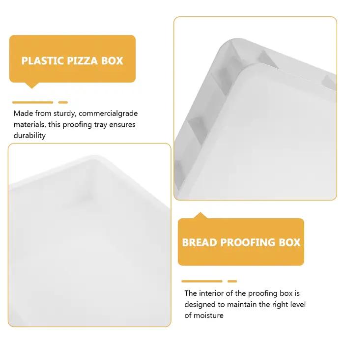 Boîte de levage de pâte à pizza empilable en plastique