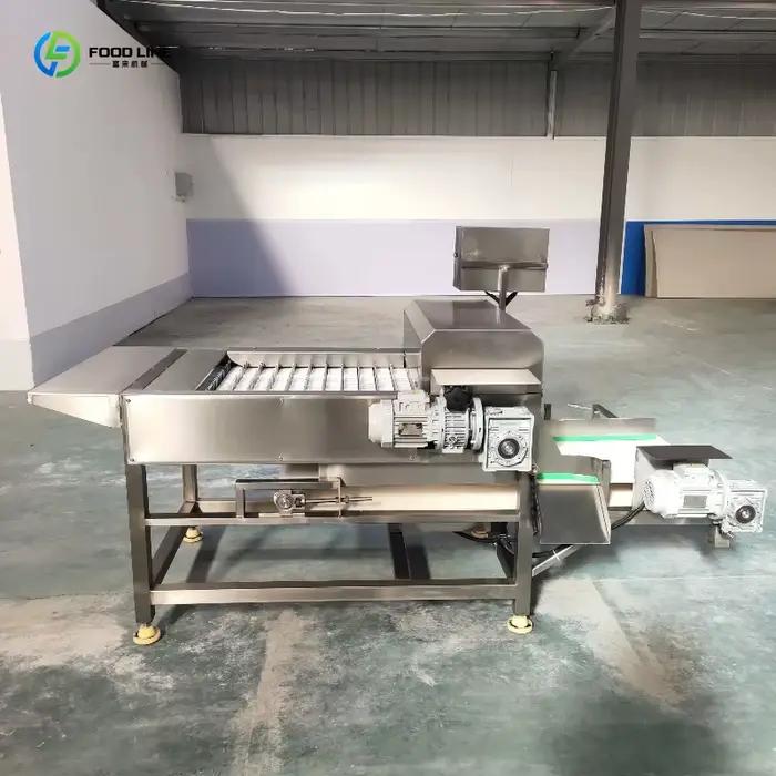 Trancheuse électrique industrielle personnalisée pour sardines congelées, coupe-viande frais multifonctionnel, équipement complet de transformation du poisson