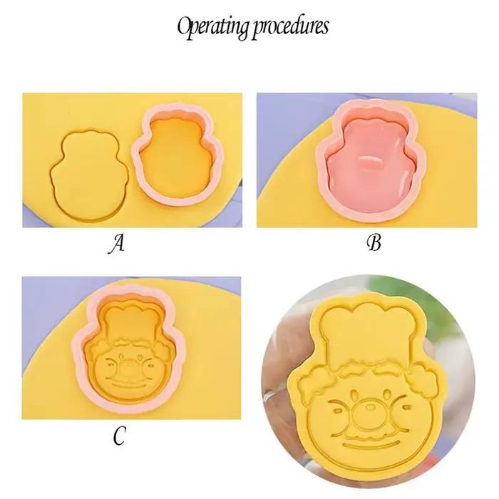 Anpanman-Moules à strass en plastique, ensemble de 8 pièces, outils de cuisson, décoration de pâtisserie