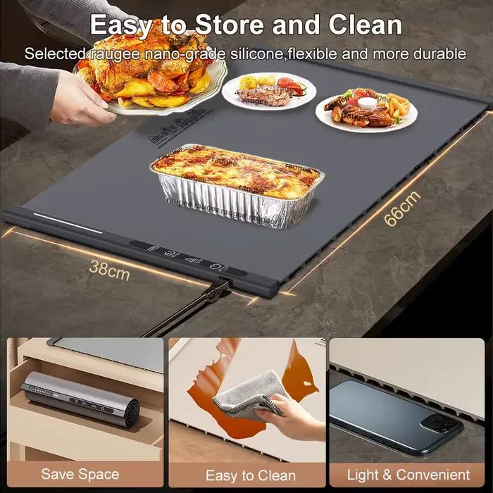 Plateau chauffant électrique pour aliments