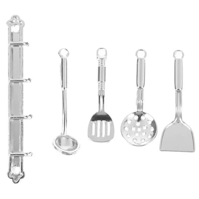 Mini ustensiles de cuisine miniatures, maison de courses de cuisine, outils miniatures, meubles de cuisine, jouet 1:12, kit d'accessoires de maison de courses de bricolage, 5 pièces/ensemble