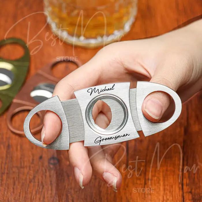 Couteau coupe-cigares en acier inoxydable personnalisé
