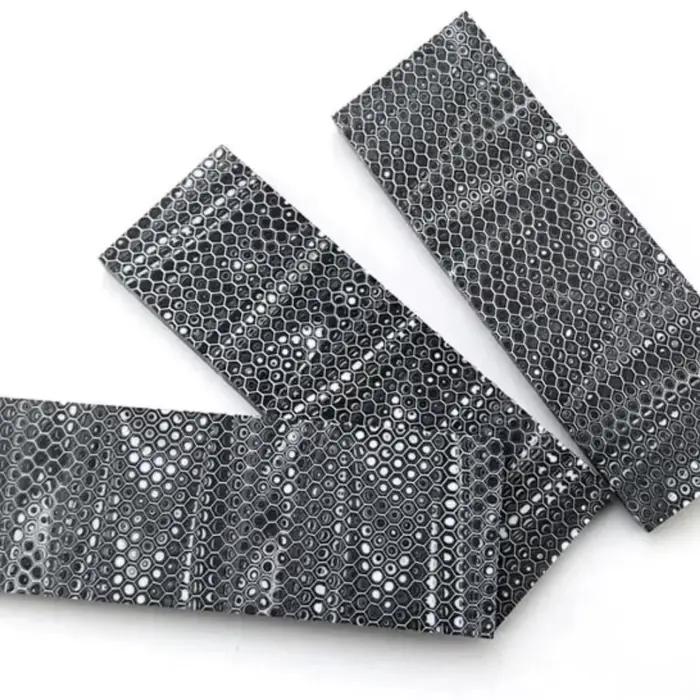 Poignée de couteau en résine C-Tek, patch en nid d'abeille, matériau pour poignée de couteau, matériau en résine fait main, accessoires DIY en nid d'abeille, 120x40x8mm