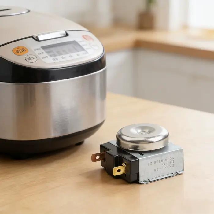 Minuterie de Cuisinière Électrique à Pression Double Durée avec Sonnette Accessoire de Minuteur Mécanique pour Four et Cuiseur à Riz Occasions Spéciales