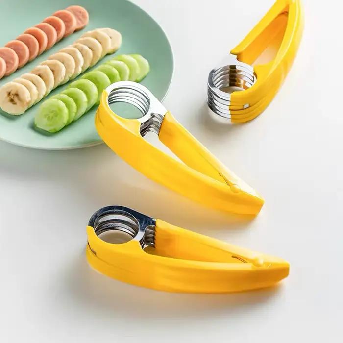 Jambon banane trancheuse Cutter outils de cuisine écologiques en plastique légumes fruits trancheuses coupe concombre