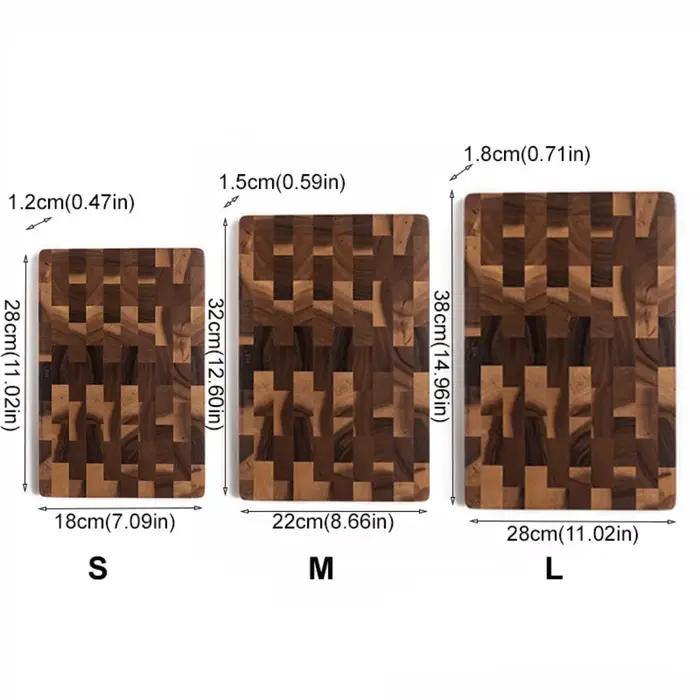 Planche à découper d'épissure en bois d'acacia Double face utilisant