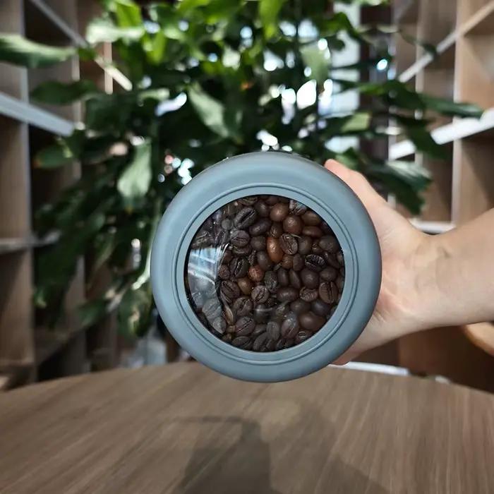Boîtes de café en grains scellées sous vide, 500ml/1000ml, pour la cuisine, récipient de stockage des aliments, verre pour conserver la fraîcheur, résistant à l'humidité
