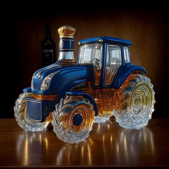 Bouteille de whisky en verre, stockage d'alcool drôle, carafe décorative en verre, bouteille de whisky pour vin Bourbon Brandy Vodka, décoration de maison, Bar