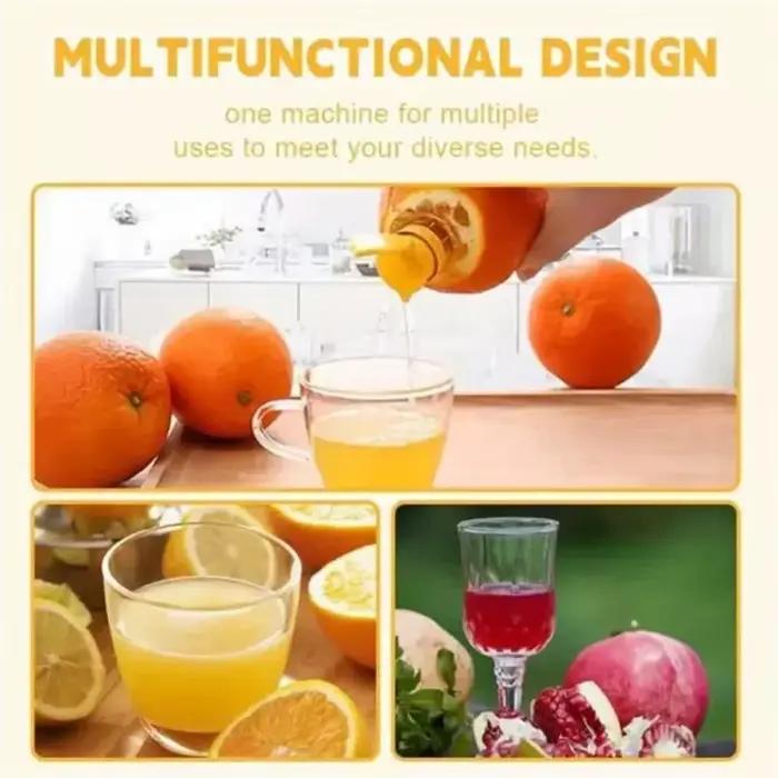 Presse-citron manuelle portable en plastique pour jus d'agrumes frais et écologique pour la maison et les occasions spéciales
