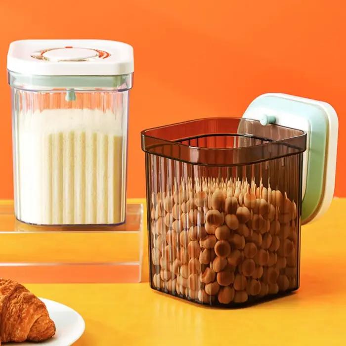 Boîte de stockage de lait en poudre à motif rayé