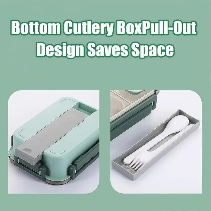Boîte à déjeuner en acier inoxydable 800ml avec compartiments étanches pour enfant et adulte, idéale pour le transport de repas chauds et collations, disponible en plusieurs couleurs